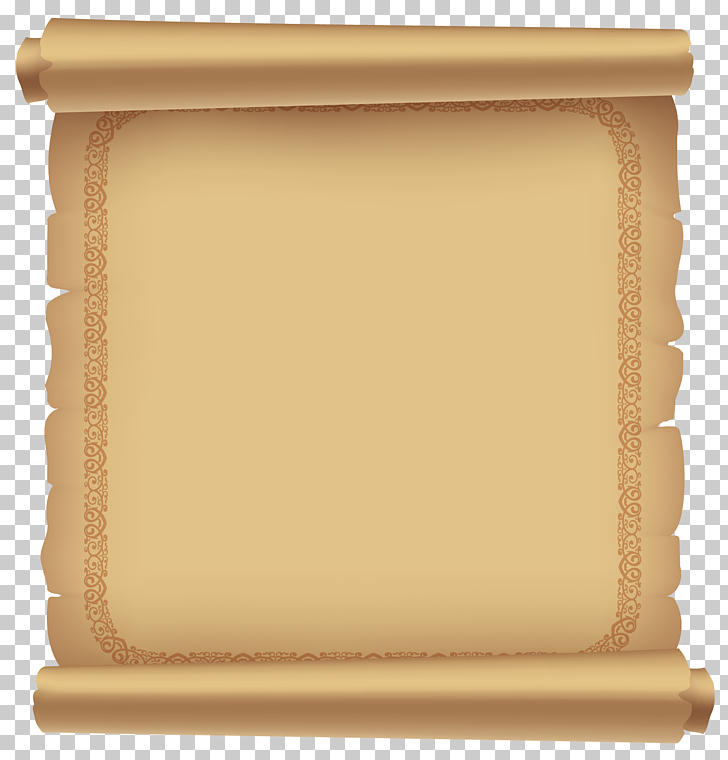 Paper Scrolling , Decorative Ancient Scrolled Paper , brown scroll illustration PNG clipart