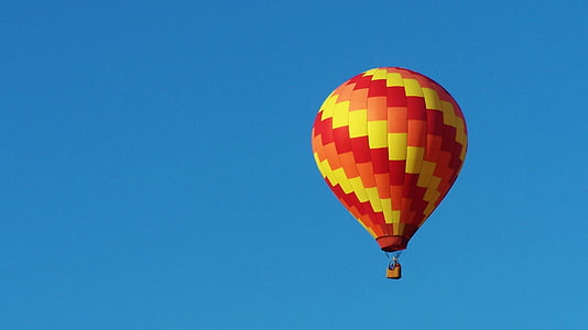 yellow, orange, and red hot air balloon thumbnail
