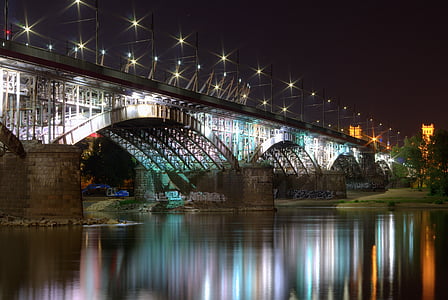 bridge with lights at night thumbnail