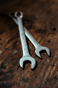 Tools, nails and bolts in a workshop thumbnail