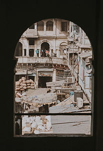 photo of hanged clothes near building thumbnail
