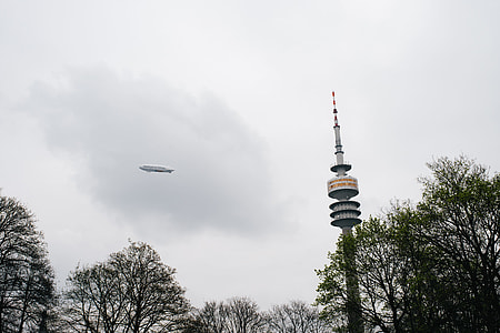 Airship and TV tower thumbnail