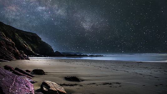 Seashore during Nighttime thumbnail