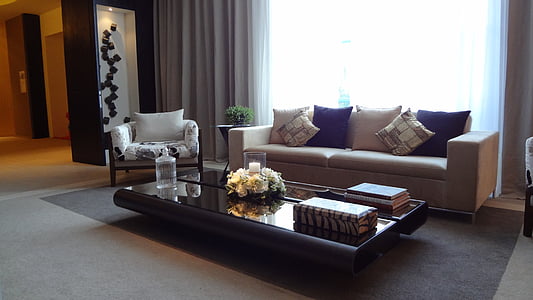 gray couch beside window thumbnail