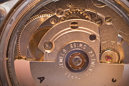 Jewels Swiss watch in closed-up photto thumbnail