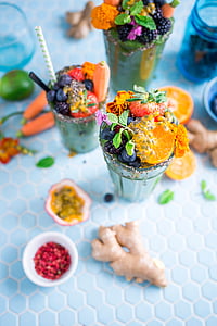 two glass of mixer fruits thumbnail