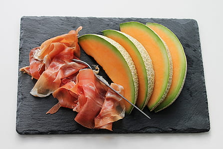 Melon on Black Tray thumbnail