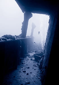 wreck, diving, underwater, water, sea, ship thumbnail