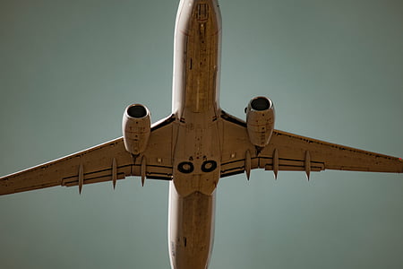 low angle photography of air craft on sky thumbnail