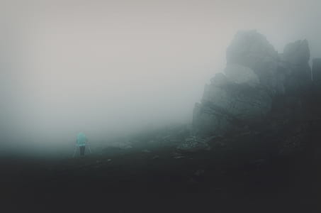 person hiking on mountain thumbnail