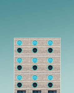 beige and teal wall decor thumbnail