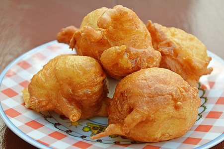 fried food on orange plate thumbnail
