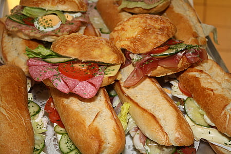 pile of sandwich and burger thumbnail