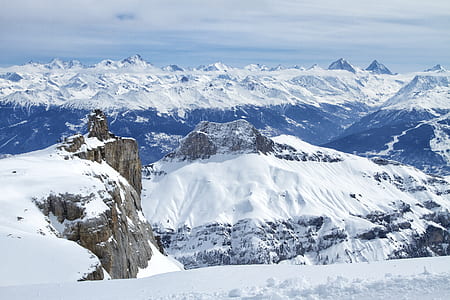 landscape photo of mountain covered snow thumbnail