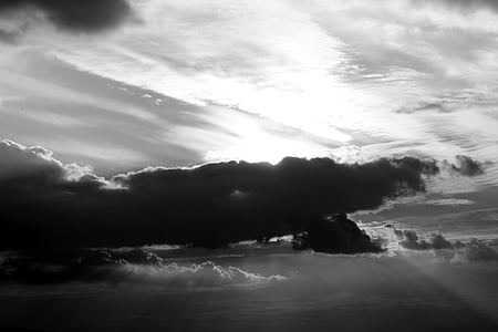grayscale photography of sky thumbnail