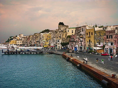 body of water beside gray concrete pavement thumbnail