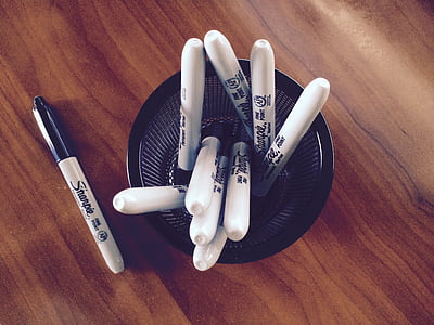 Sharpie marker in black basket thumbnail