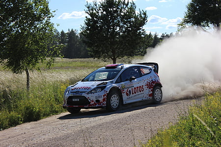 white car on off road track thumbnail
