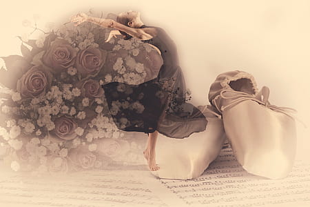 pair of gray silk flats thumbnail