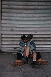 Man Kissing Woman's Cheek thumbnail