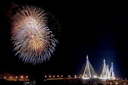 fireworks display on sky thumbnail