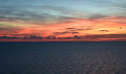 sunset across ocean thumbnail