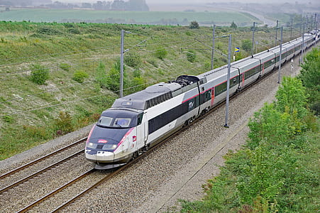 white and black bullet train thumbnail
