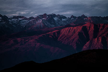 aerial photography of brown mountains thumbnail