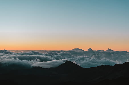 mountain under white sky thumbnail