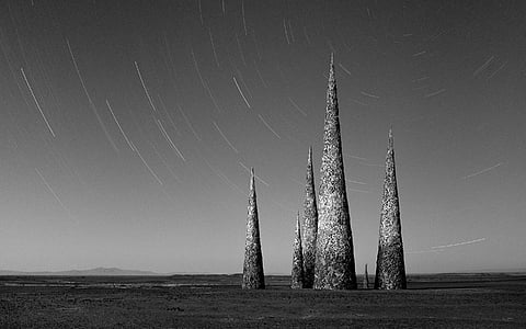 grayscale photo of stone formation thumbnail
