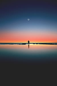person beside seashore thumbnail