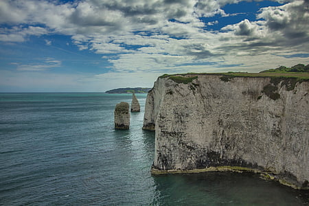 body of water near on the cliff thumbnail