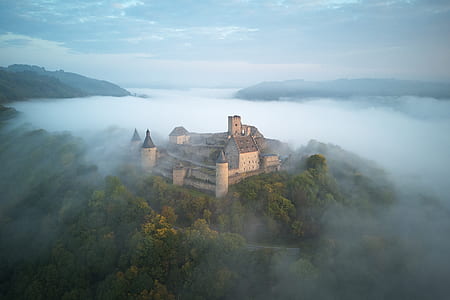 aerial photo of castle thumbnail