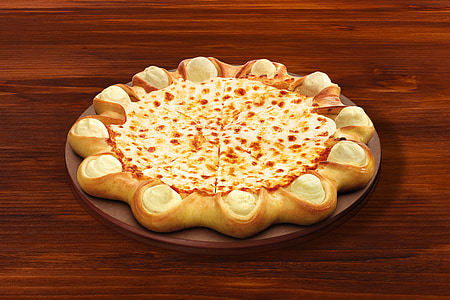 baked pie on brown surface thumbnail