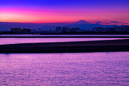 sea, dawn, landscape, sky thumbnail