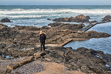 person standing on rock thumbnail