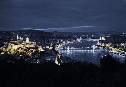aerial view of Ortakoy Mosque and Bosporus Bridge, Turkey thumbnail