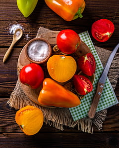 vegetables on chopping board thumbnail