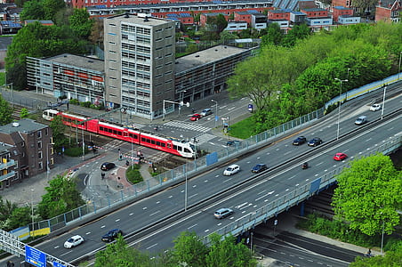 city, crossing, crossroad, traffic thumbnail