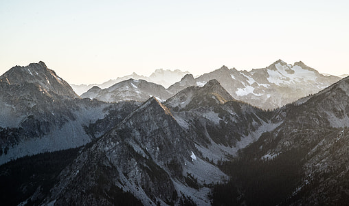 aerial photography of snow mountains thumbnail