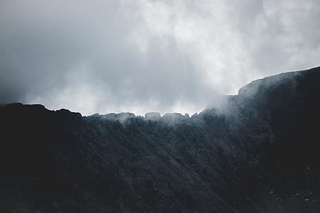 Mountain Under White Cloudy Sky thumbnail