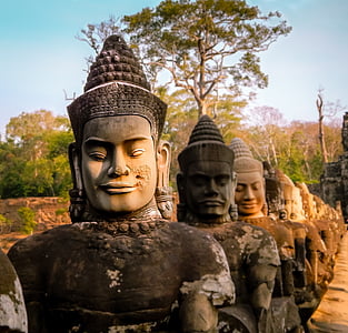 Buddha statues during daytime thumbnail