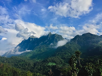 landscape, mountains, nature, sky thumbnail