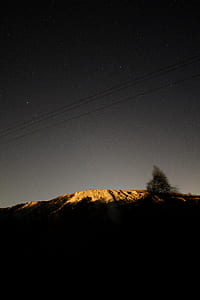 snow-covered mountains during sunset thumbnail