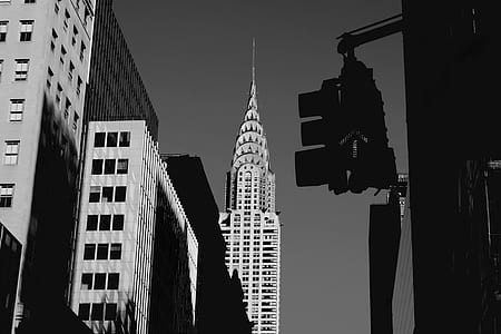grayscale photography of buildings thumbnail