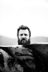 grayscale photography of man thumbnail