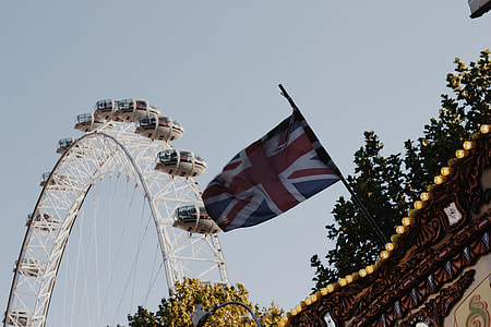 United Kingdom flag near white ferris wheel thumbnail