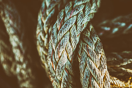 Close-up texture shot of an old rope thumbnail