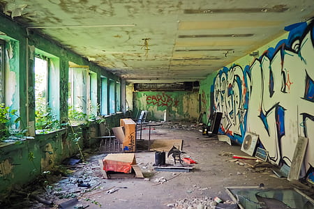 scrap inside abandoned building thumbnail