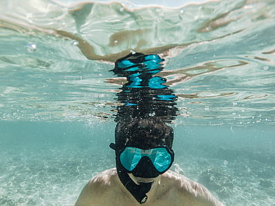 reflection, underwater, snorkel, hawaii thumbnail